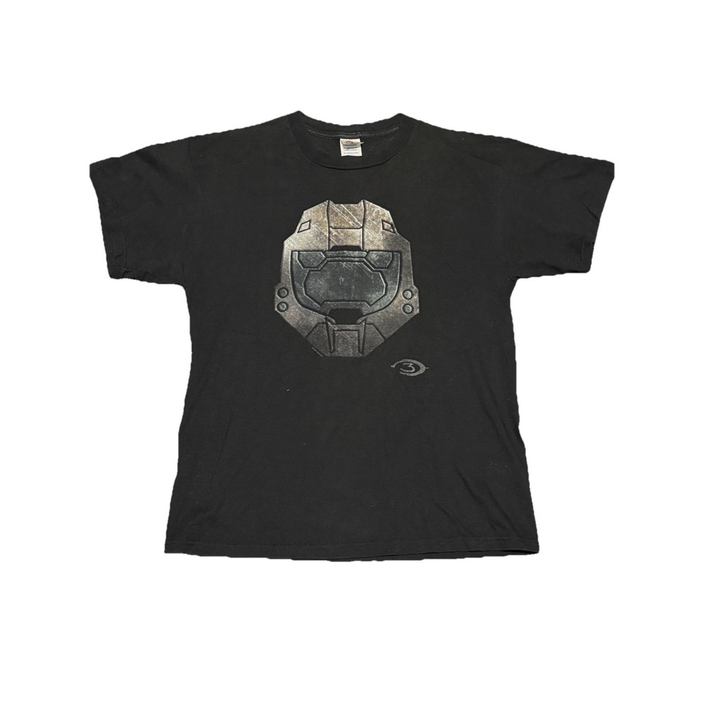 2007 Halo 3 T-shirt Size Large Black Retro Gaming